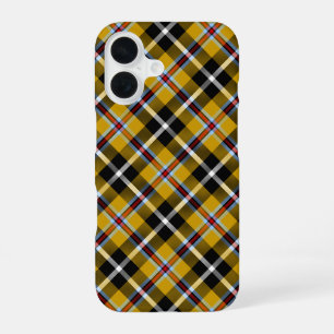 Cornish National Tartan Yellow and Black Plaid iPhone 16 Case