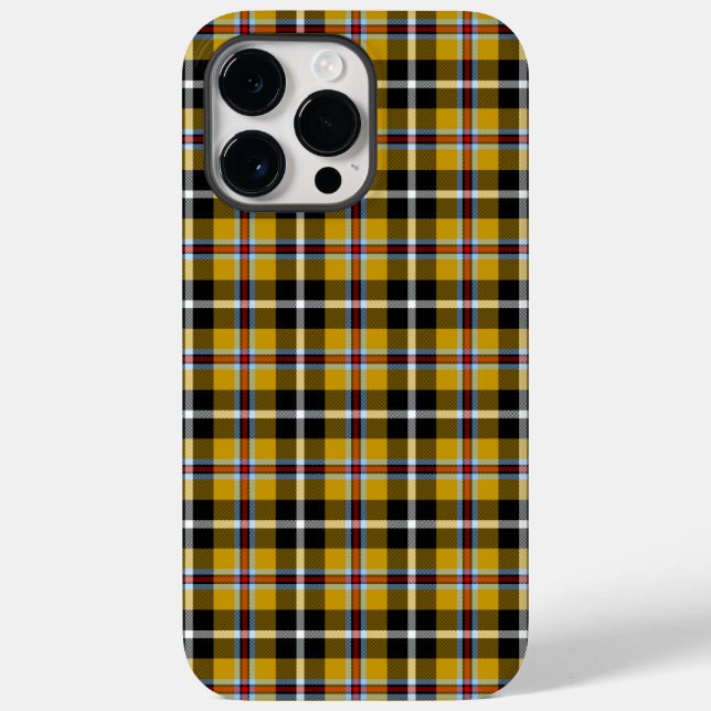 Cornish National Tartan Yellow Black Plaid Case-Mate iPhone Case (Back)