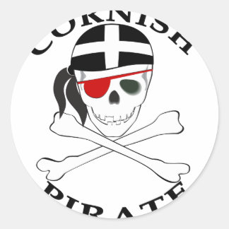 Cornish Pirate 1 Classic Round Sticker