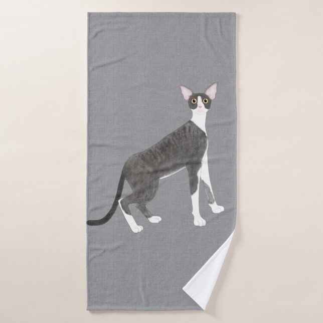 Cornish Rex Bath Towel (Bath Towel)