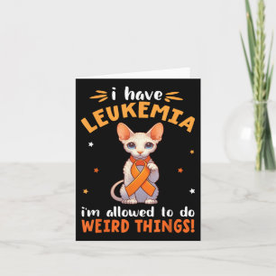 Cornish Rex I Have Leukaemia Im Allowed To Do Weir Card