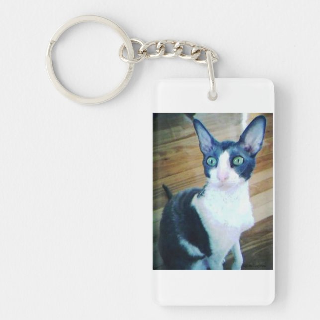 cornish rex.png keychain (Front)