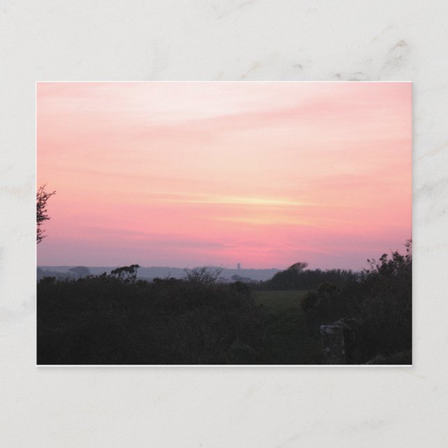 Cornish Sunset Postcard (5983) (Front)
