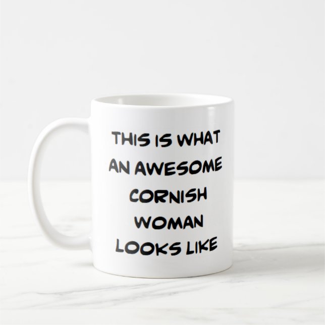 cornish woman, awesome Mug (Left)