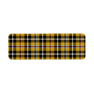Cornouailles National Tartan Jaune et Noir Plaid