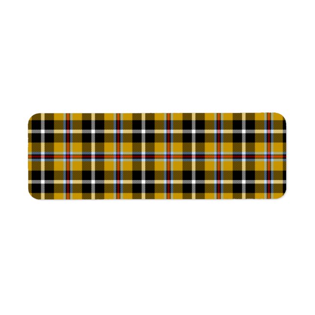 Cornouailles National Tartan Jaune et Noir Plaid (Devant)
