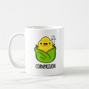 Cornpassion Funny Compassionate Corn Pun  Coffee Mug