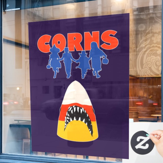 CORNS WINDOW CLING (Cafe Window)
