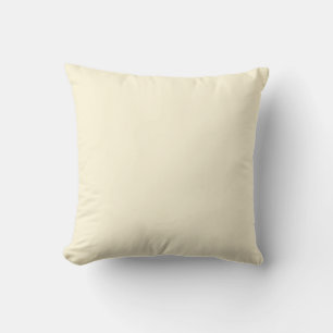 Cornsilk Solid Colour Background Throw Pillow