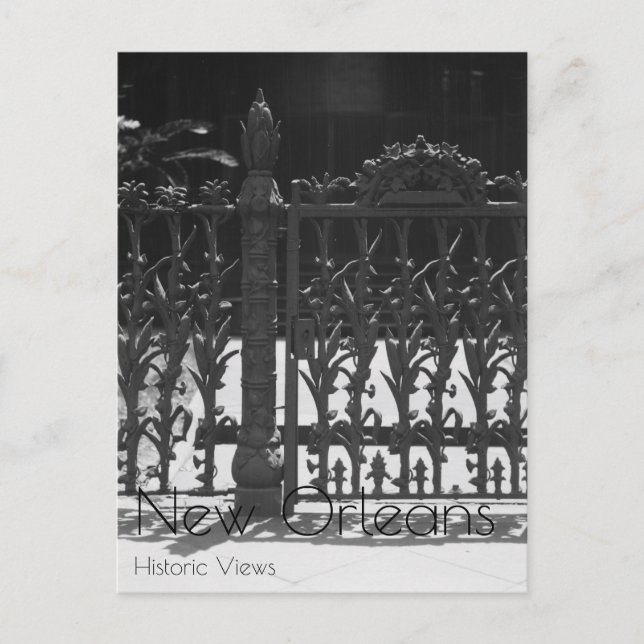 Cornstalk Wrought Iron Gate Postcard (Front)