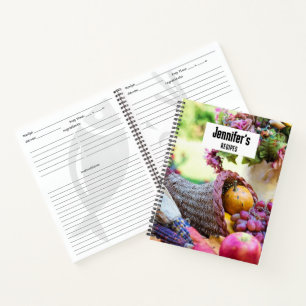 Cornucopia Autumn Harvest Chef's Table Notebook