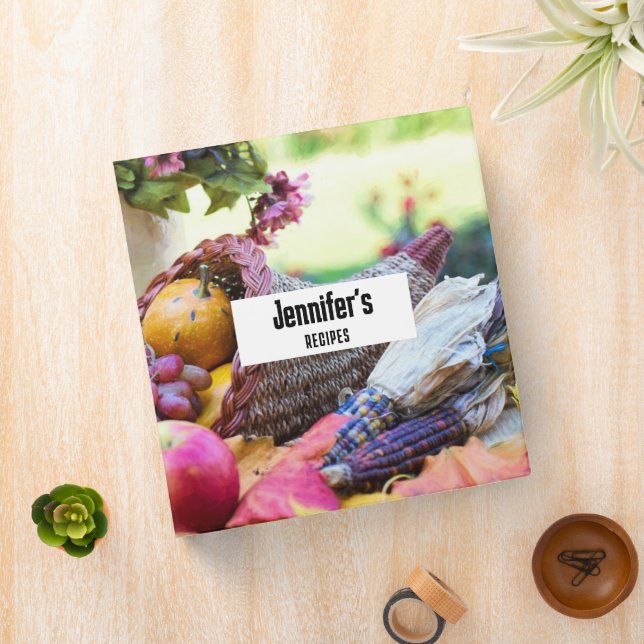 Cornucopia Autumn Harvest Chef's Table Recipe Binder (In Situ)