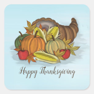 Cornucopia Harvest  Square Sticker