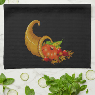 Cornucopia / Horn of Plenty Kitchen Towel