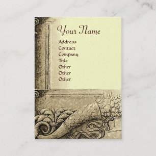 CORNUCOPIA  MONOGRAM bright black,white grey pearl Business Card