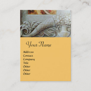 CORNUCOPIA MONOGRAM , bright gold yellow Business Card