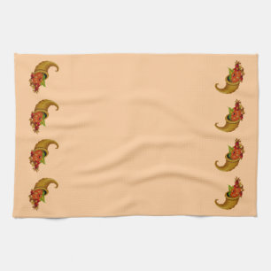 Cornucopia Row Peach Serviettes de cuisine