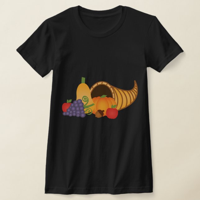 Cornucopia with Rich Colours T-Shirt (Laydown)