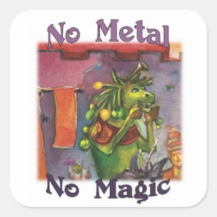 Cornum No Metal No Magic Stickers