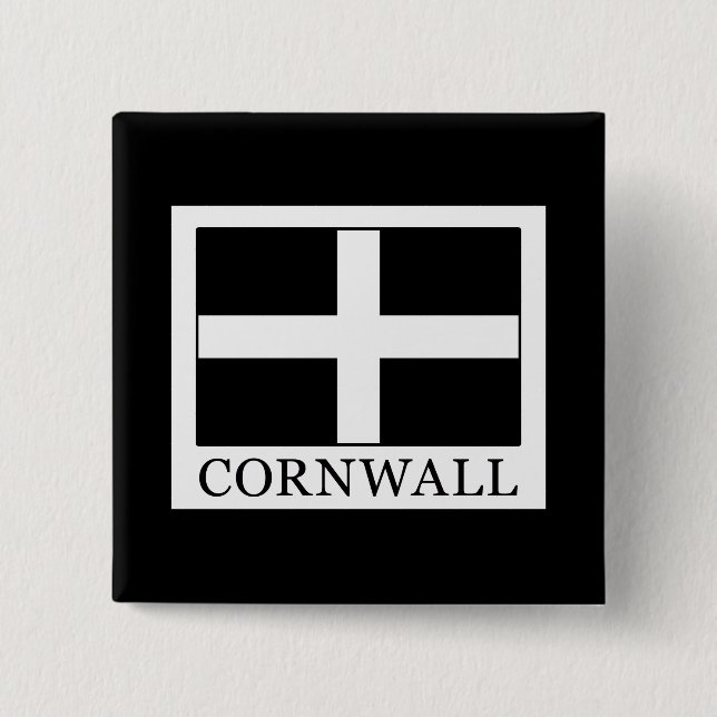 Cornwall 2 Inch Square Button (Front)