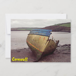 Cornwall boat wreck Card