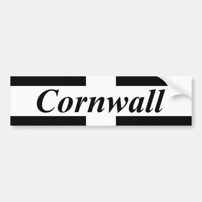 Cornwall Bumper Sticker (Front)