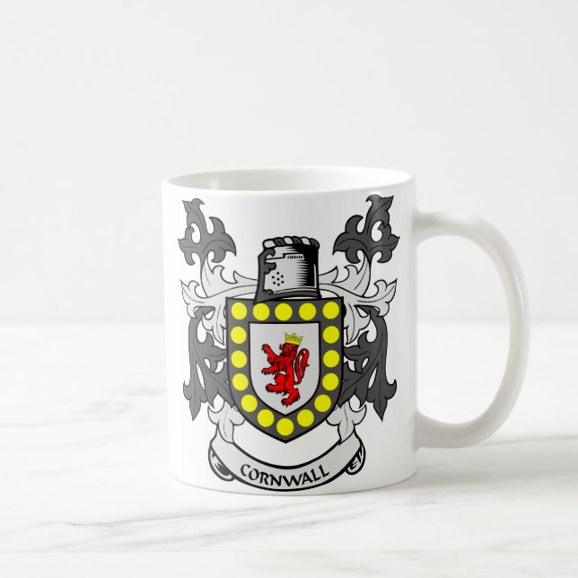 CORNWALL Coat of Arms Coffee Mug (Right)