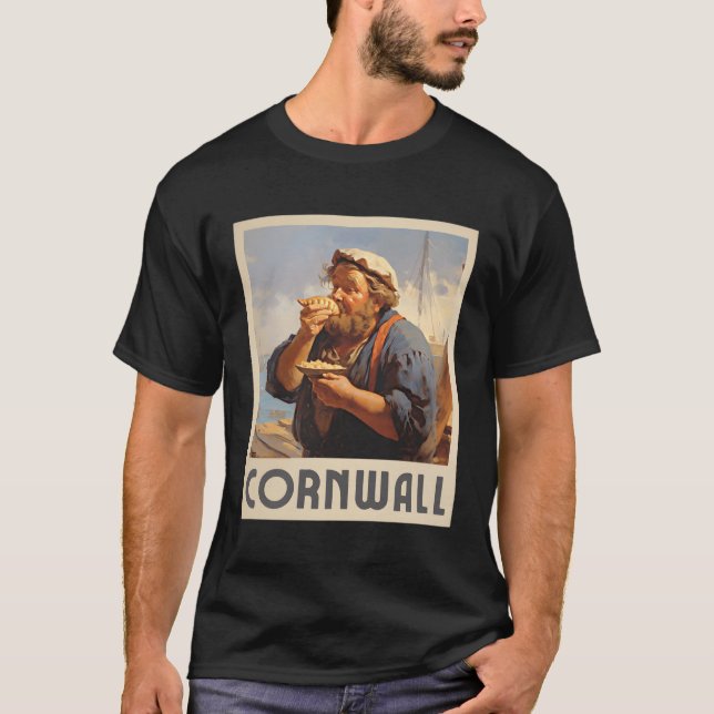 Cornwall Cornish Eating Pasty Cornwall T-Shirt (Front)