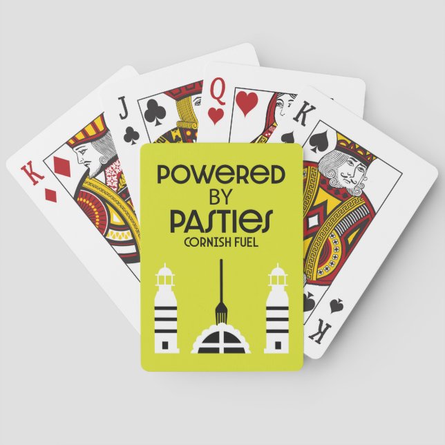 Cornwall Cornish Pasties English Food Playing Cards (Back)