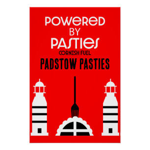 Cornwall Cornish Pasties English Food Poster