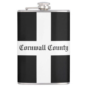 Cornwall County Flag Hip Flask