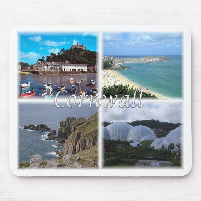Cornwall England Land'S End St. Ives Eden Projec Mouse Pad (Front)