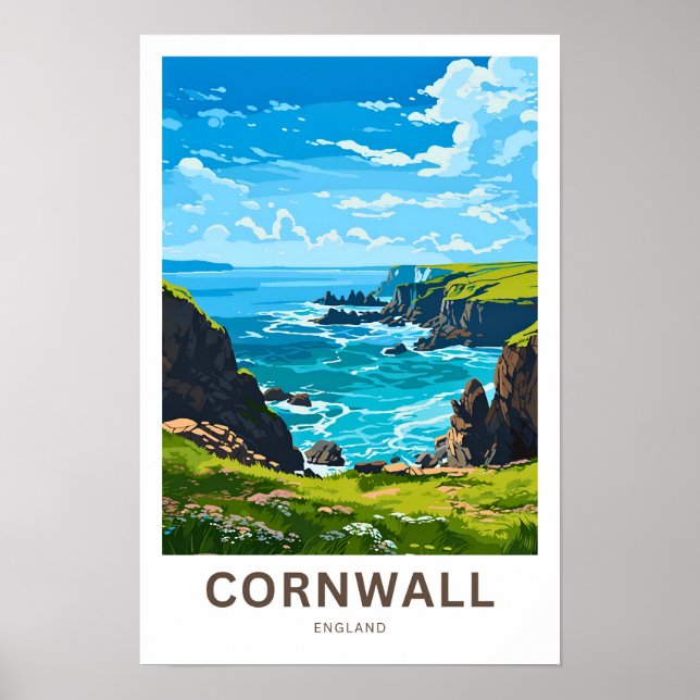 Cornwall England Travel Print (Front)