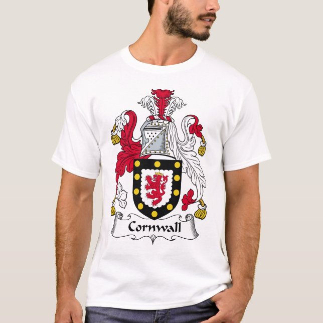 Cornwall Family Crest T-Shirt (Front)