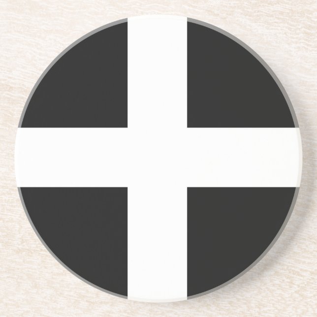 Cornwall Flag Coaster (Front)