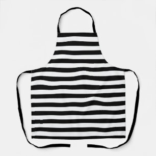 Cornwall flag stripes black white line pattern sym apron