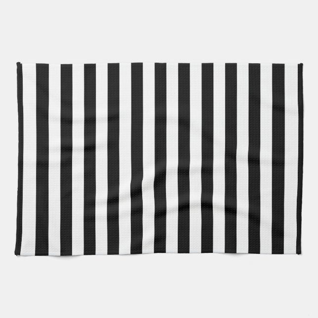 Cornwall flag stripes black white line pattern sym kitchen towel (Horizontal)
