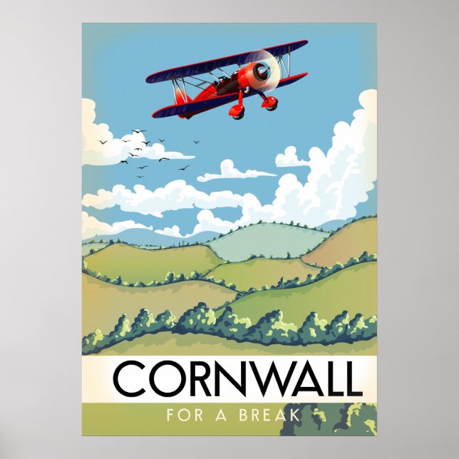 Cornwall For a Break Poster (Front)