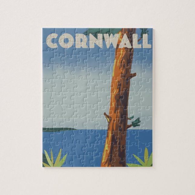 Cornwall go by train jigsaw puzzle (Vertical)