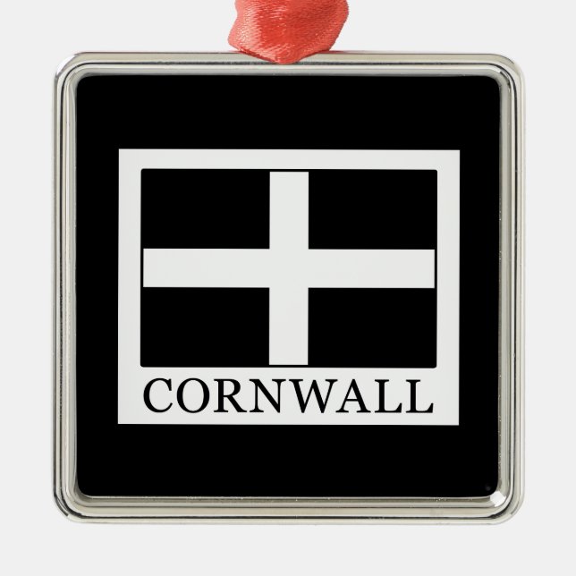 Cornwall Metal Ornament (Front)