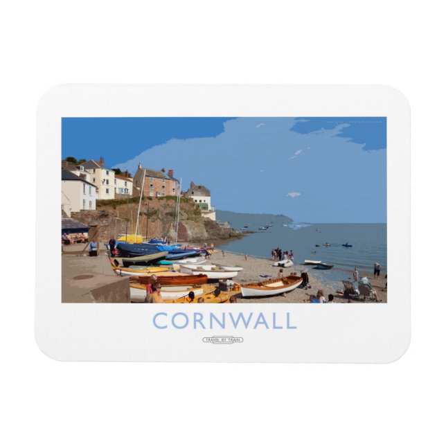Cornwall Railway Poster Magnet (Horizontal)