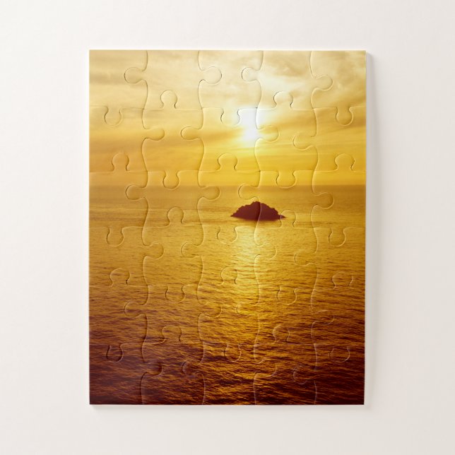 Cornwall sunset 30-pc jigsaw puzzle (Vertical)