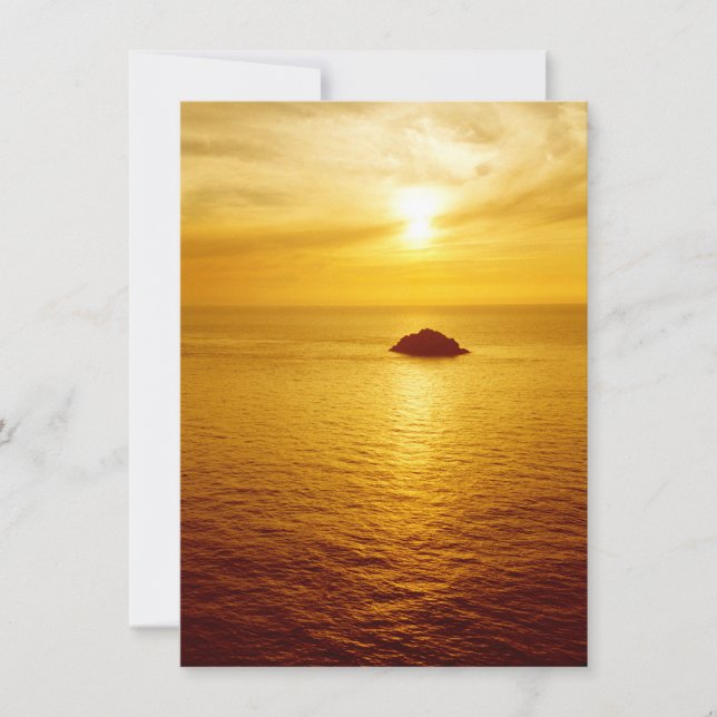 Cornwall sunset Card (Front)