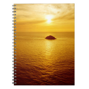 Cornwall sunset notebook