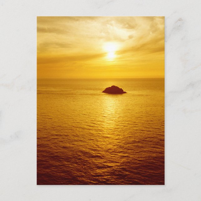 Cornwall sunset postcard (Front)