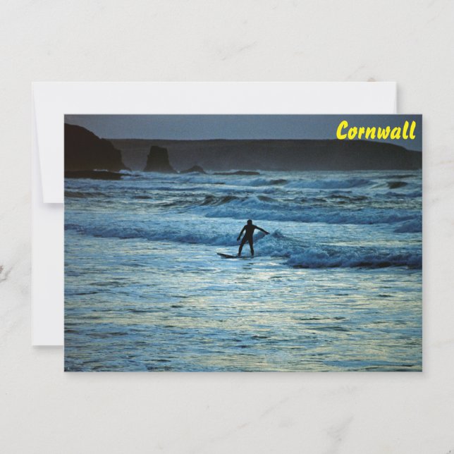 Cornwall surfing Card (Front)