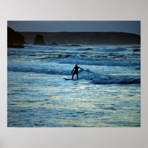 Cornwall surfing poster