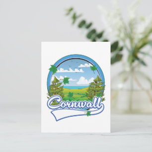 Cornwall Travel logo Holiday Postcard