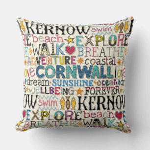 cornwall typography throw pillow