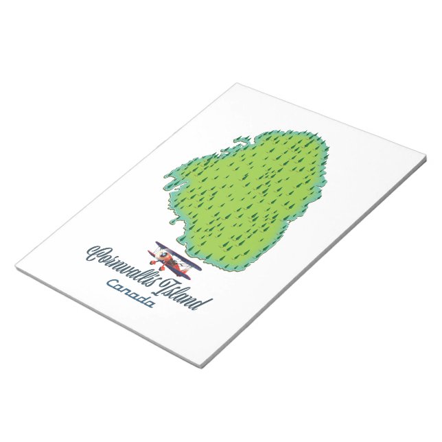 Cornwallis Island, Canada Travel map Notepad (Angled)